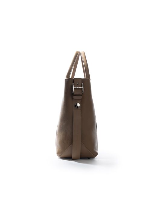 Borsa shopping Script Media in pelle Biscotto HOGAN | KBW01OA0300 UH9C808